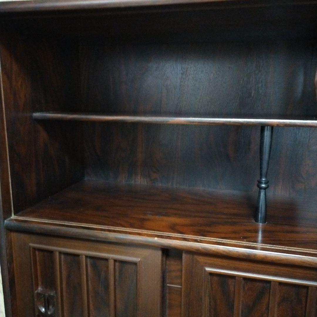 配送無料（たのメル便） サイドボード 昭和レトロ ブラウン 引取りも