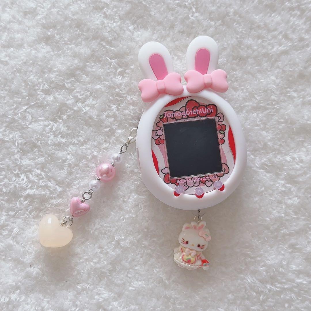 たまごっちユニ スマート シリコンケース うさぎ セット ホワイト