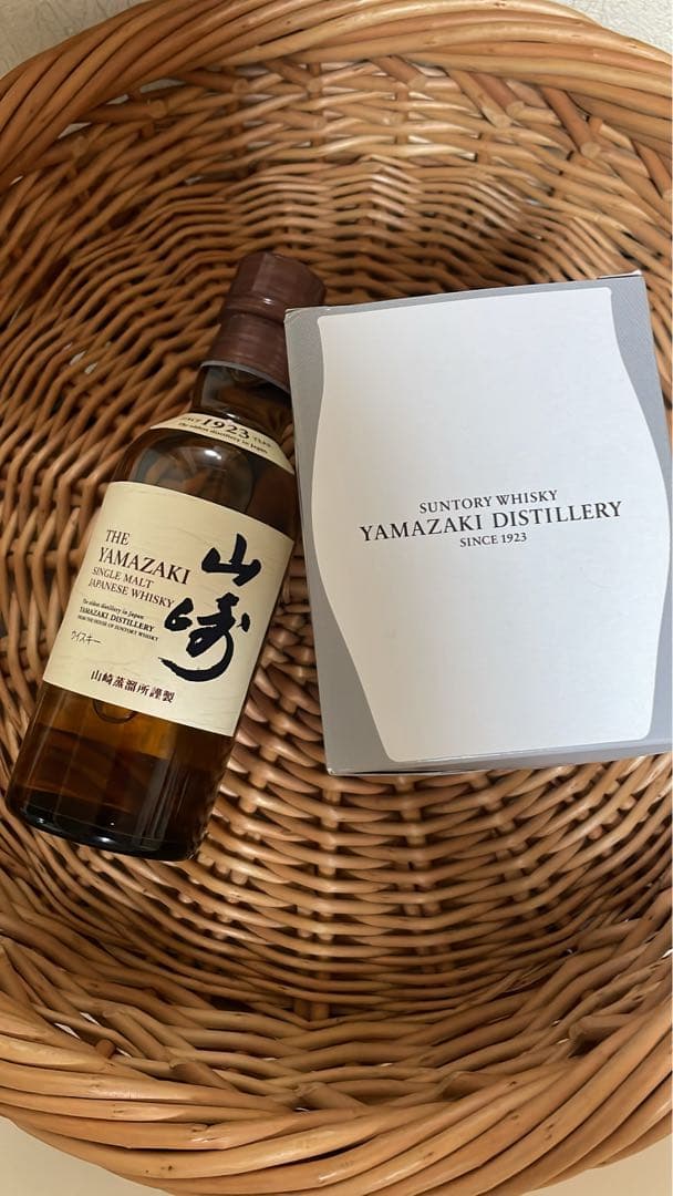 シングルモルトウイスキー 山崎 180ml 山崎蒸溜所ロゴ入りグラス付き
