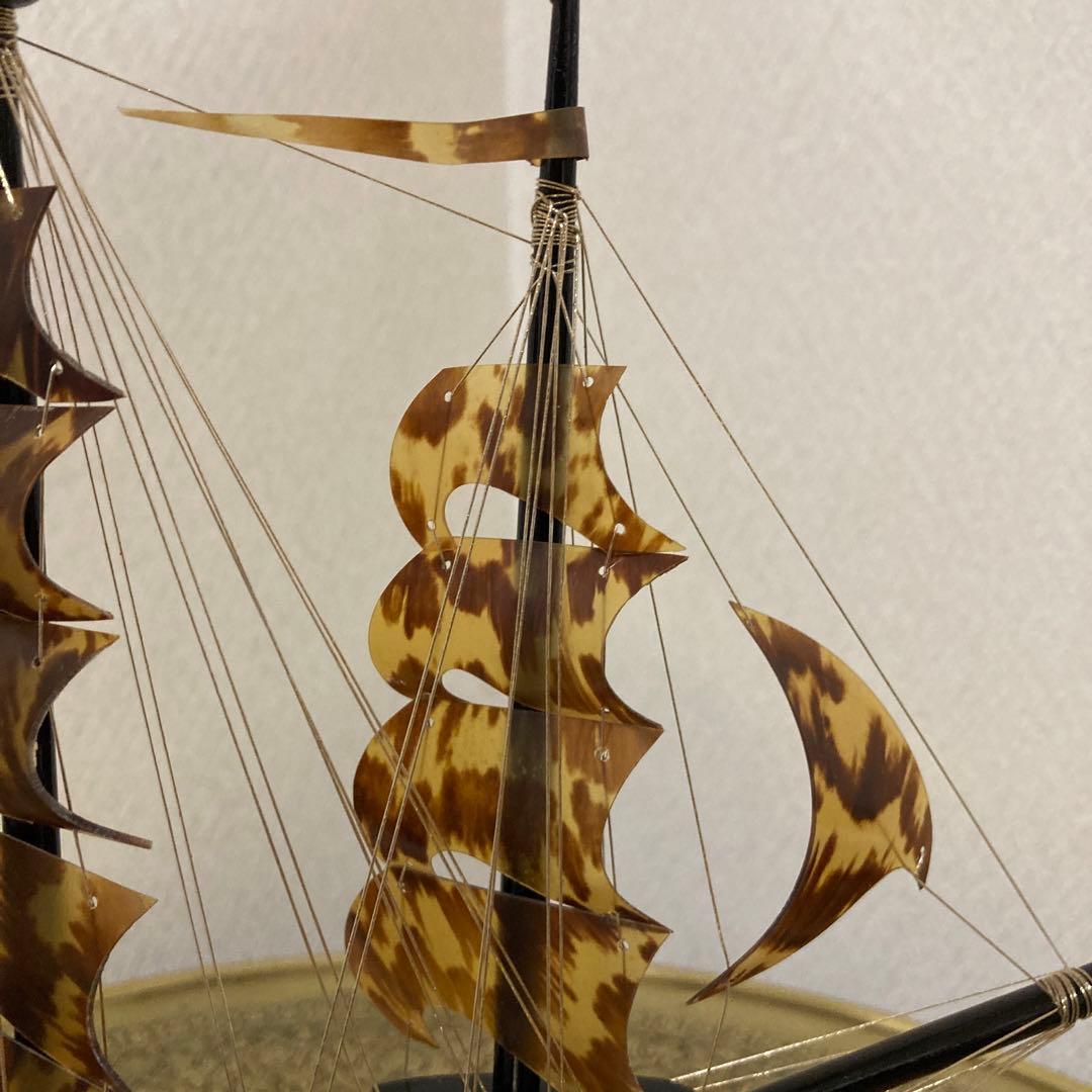 オランダ船模型 鼈甲工芸 古代船 べっ甲細工 - メルカリ