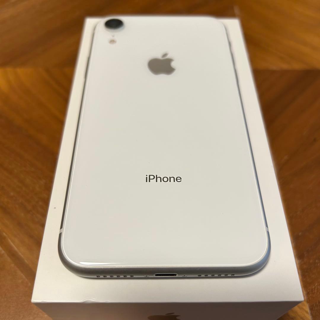 超美品】iPhone XR ホワイト 64GB SIMフリー 充電容量96%
