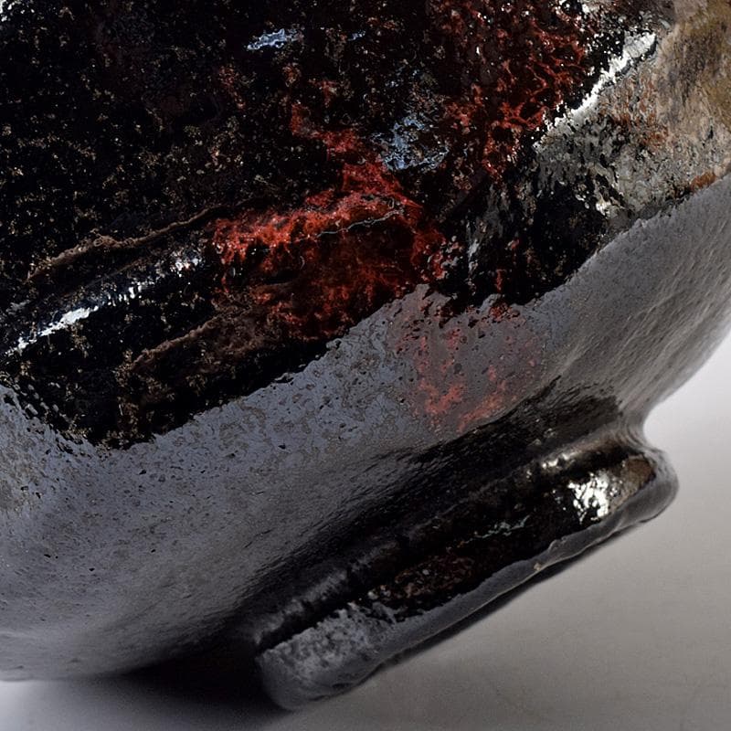 M5 様専用 楽吉左衛門 九代了入作 黒楽茶碗 銘「曙」 極め箱 M R8071