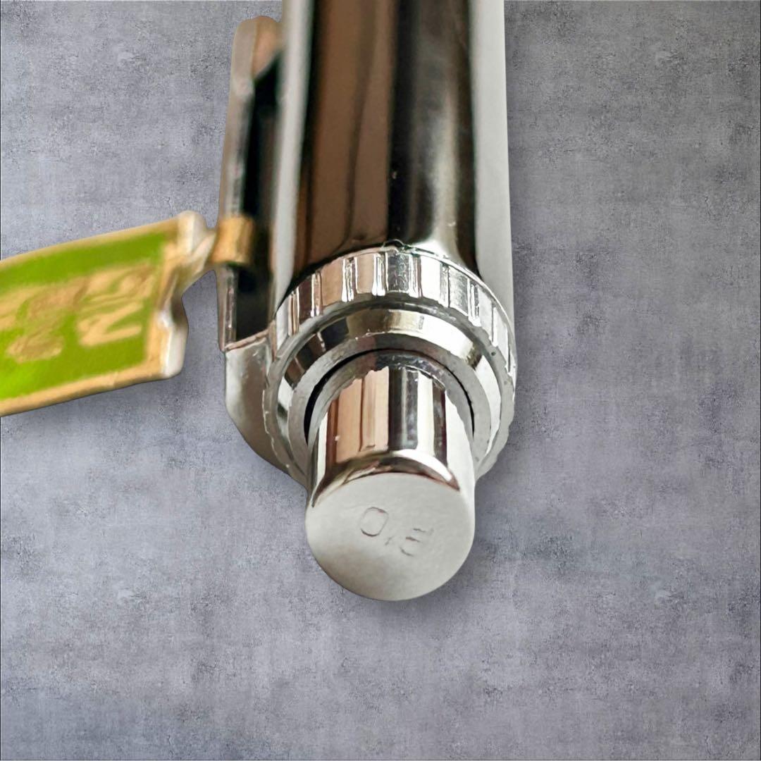 希少】プラチナアングル ボディーノック式 シャープペンシル0.5mm蝕刻廃盤