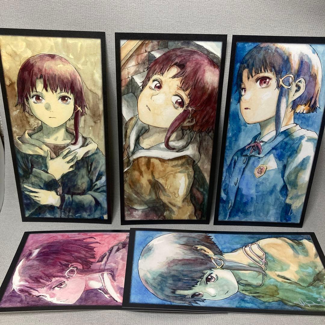 serial experiments lain 常影画廊小図録 7 イラスト紙 常影画廊小図録