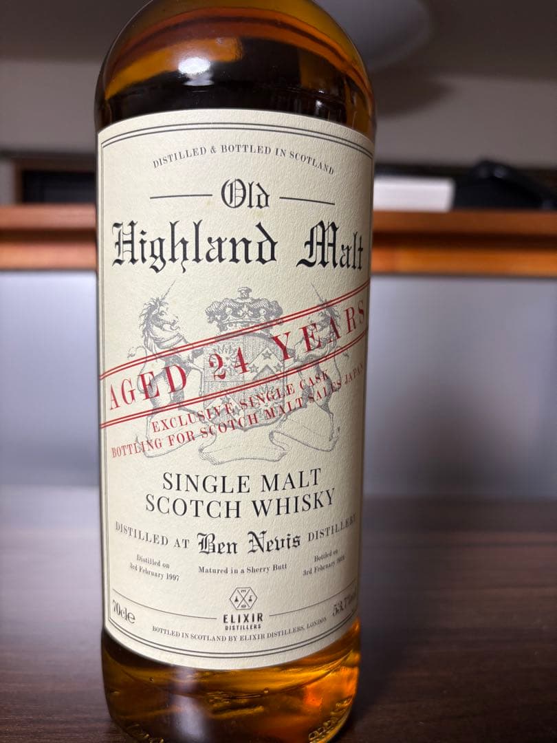 エリクサーディスティラリー ボトラーズ ベンネヴィス1997年 24年