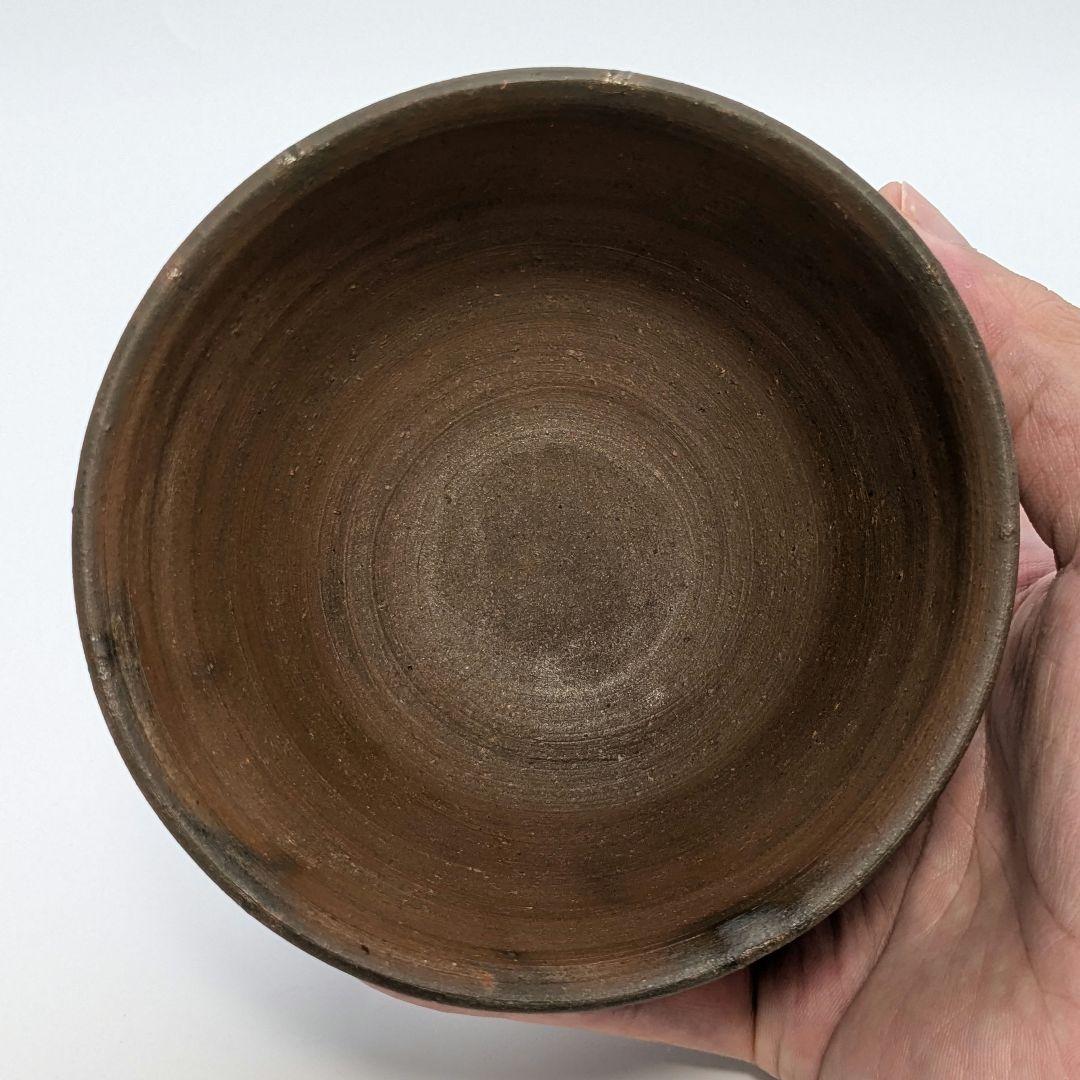 岡山県重要無形文化財 浦上善次 備前焼 緋襷茶盌 共箱 抹茶碗 抹茶茶碗 茶道具