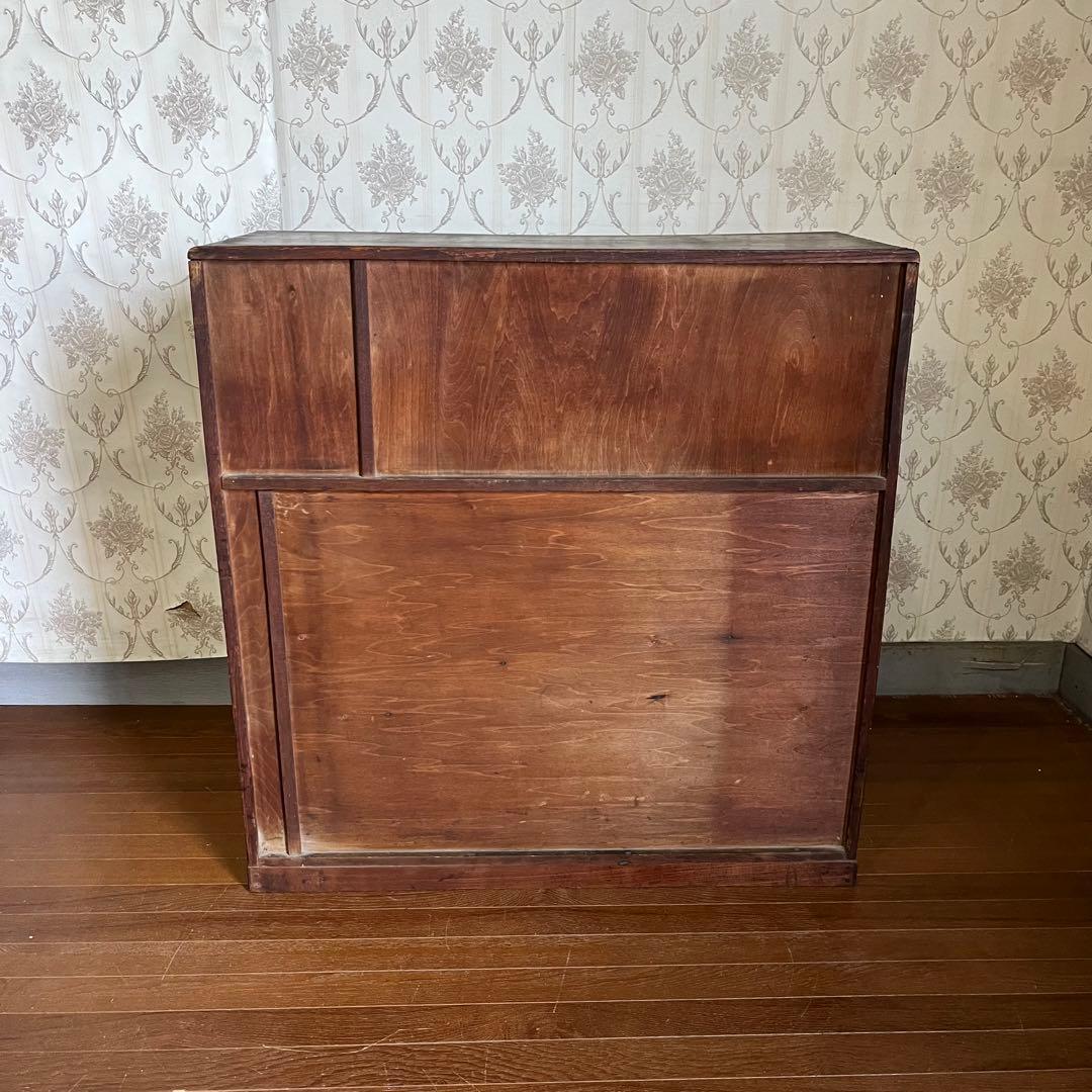 アンティーク】木製 天然木 茶棚 茶箪笥 水屋箪笥 飾り棚 食器棚 時代