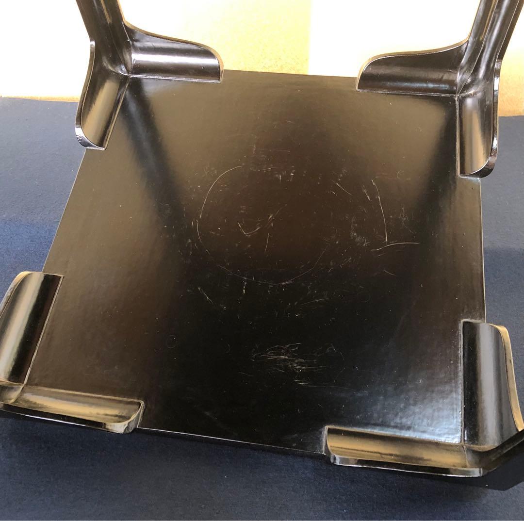 《R》茶道具 一閑塗 高麗卓 塗師 川瀬表完作 共箱　251208お4