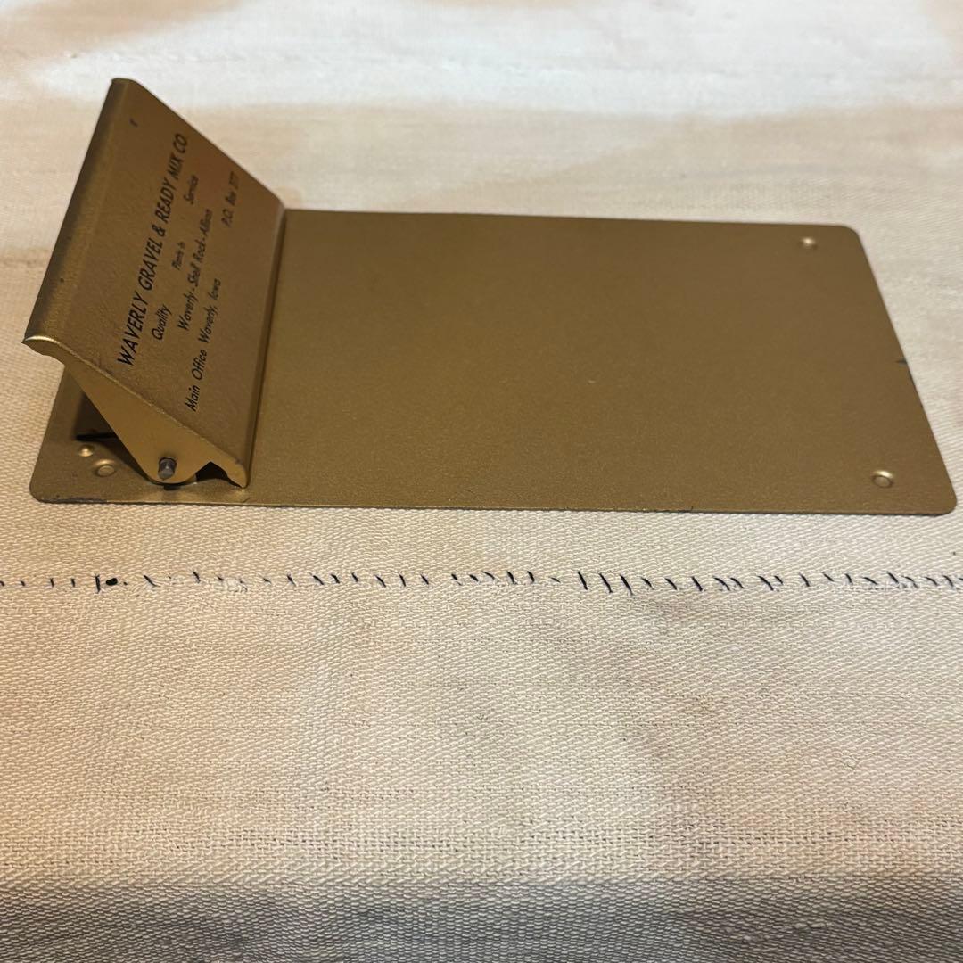 USAVINTAGE METAL CLIPBOARD WAVERLYGRAVEL