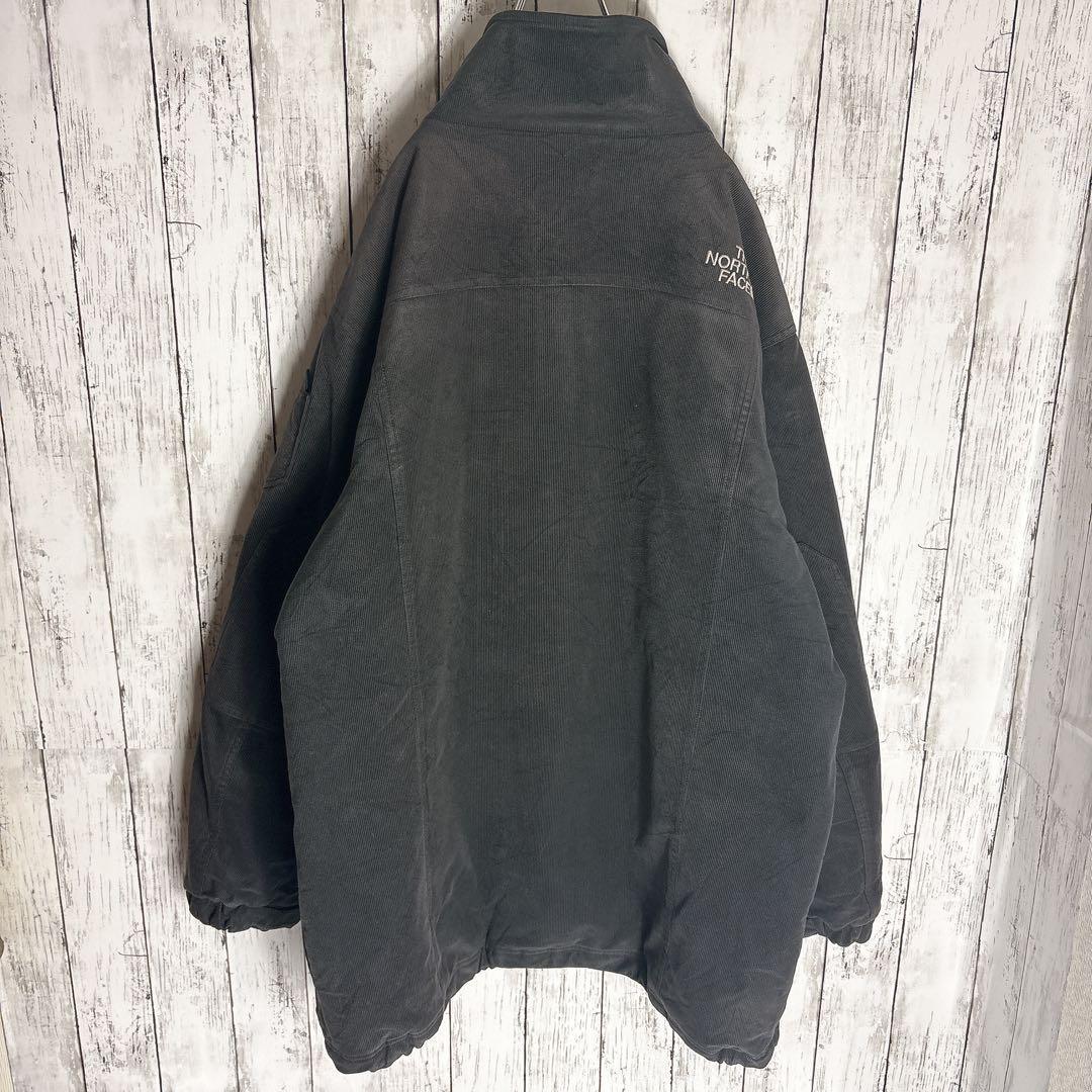 ノースフェイス コーデュロイ ジャケット L 刺繍ロゴ ドローコード付□