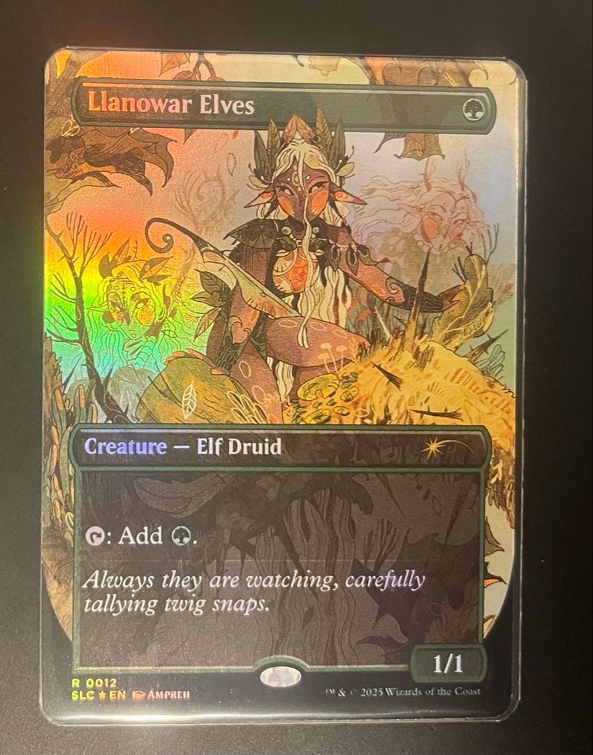 mtg フルアート FOIL ラノワールのエルフ 英語版 slc sld