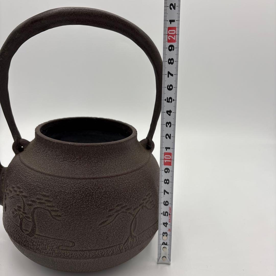 [未使用]　敬典工房　鉄瓶　真形浜松地紋　正寿堂