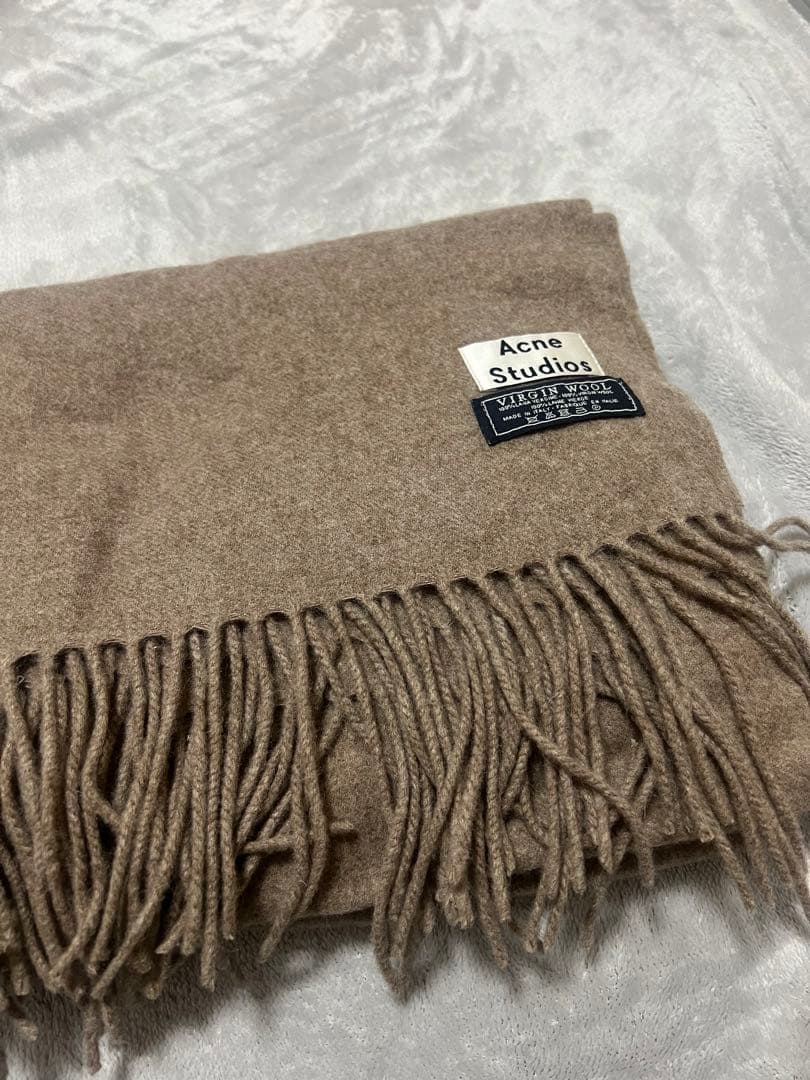 ロエベ モヘア マフラー ウール 黒 ストール S3346