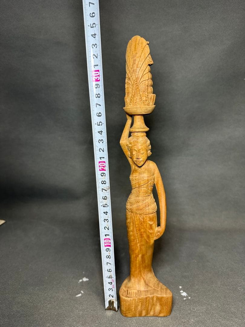 白檀 インドネシア バリ島 木彫り 仏教美術 仏像 骨董 木像 木製 仏教