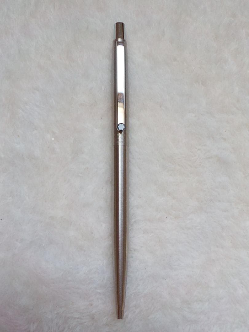 MONTBLANC モンブラン スリムボールペン ノック式 シルバー クリップ