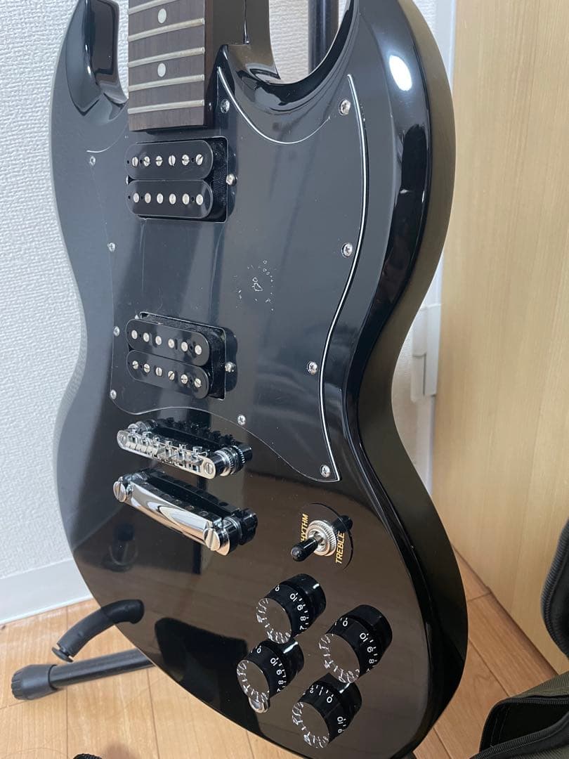 Epiphone SG ブラック ギター ケース付き