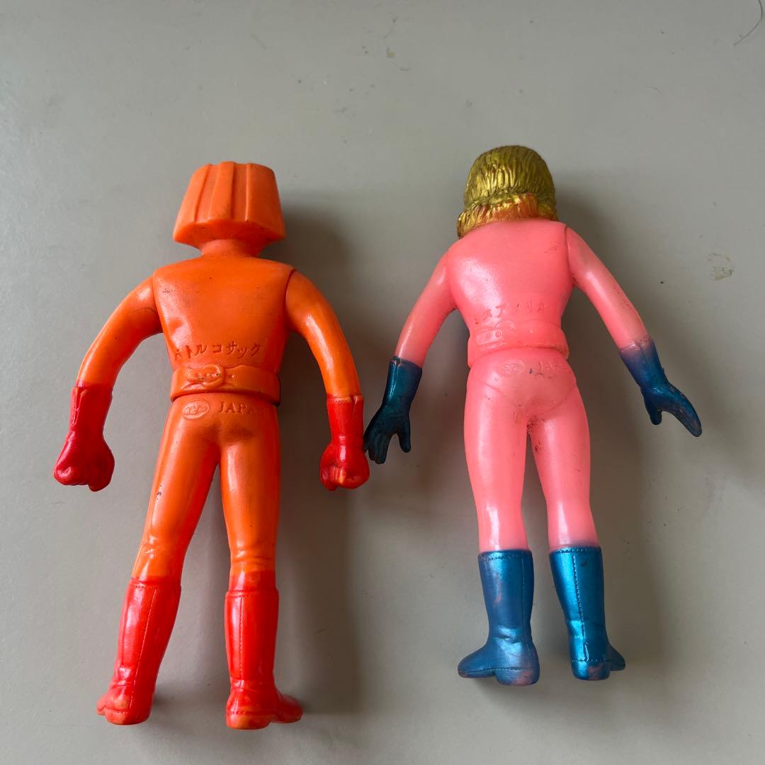 バトルフィーバーJ バトルコサック ミスアメリカ ソフビ ポピー製の