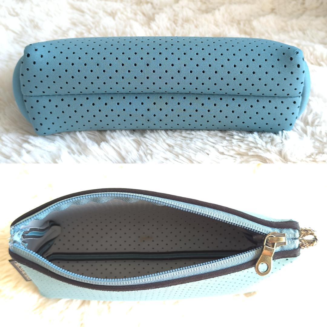 STATE OF ESCAPE ハンドバッグ 2WAY ポーチ付き ブルー