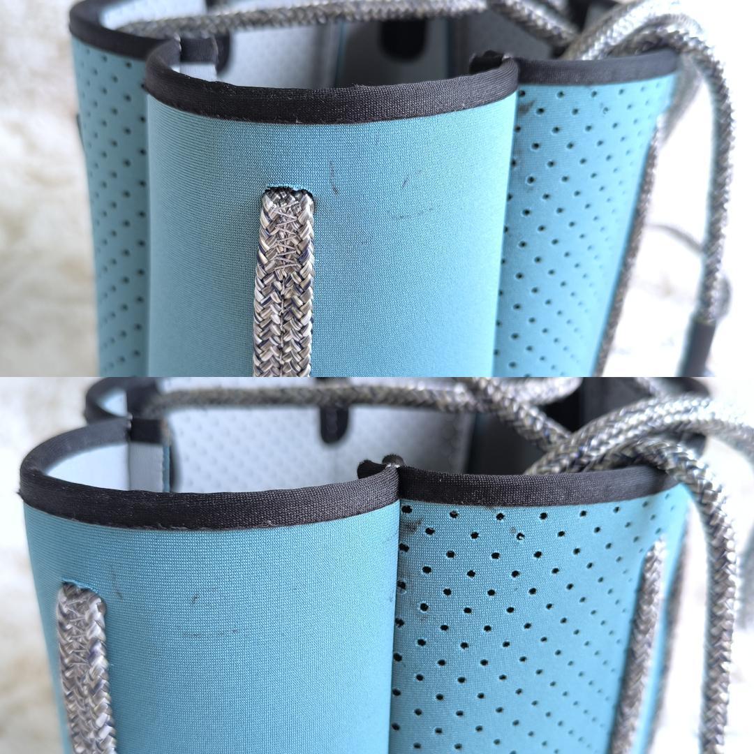 STATE OF ESCAPE ハンドバッグ 2WAY ポーチ付き ブルー