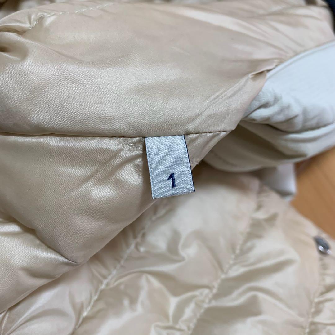 希少　モンクレール　DELLY ライトベージュ　牛革　ダウンジャケット5D121