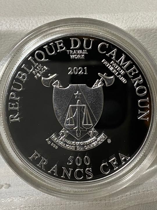 2021年 カメルーン LUCKY HOURS 時計 幸運 コイン 銀貨の通販はau PAY