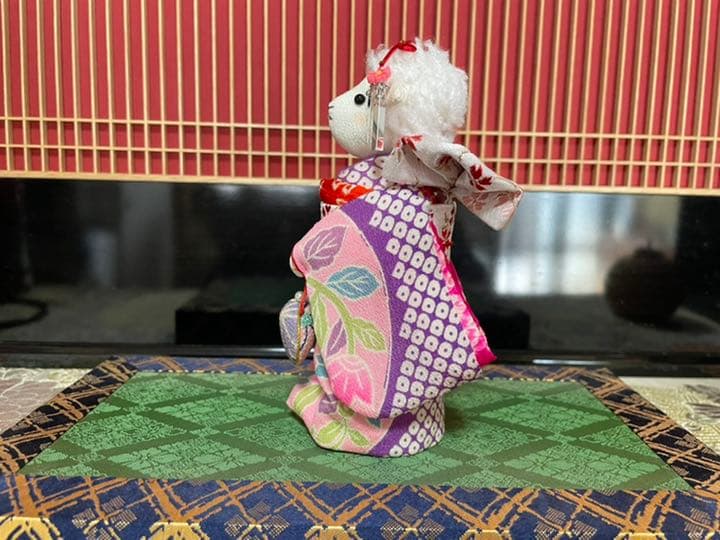 ちりめん細工・ひつじ・人形