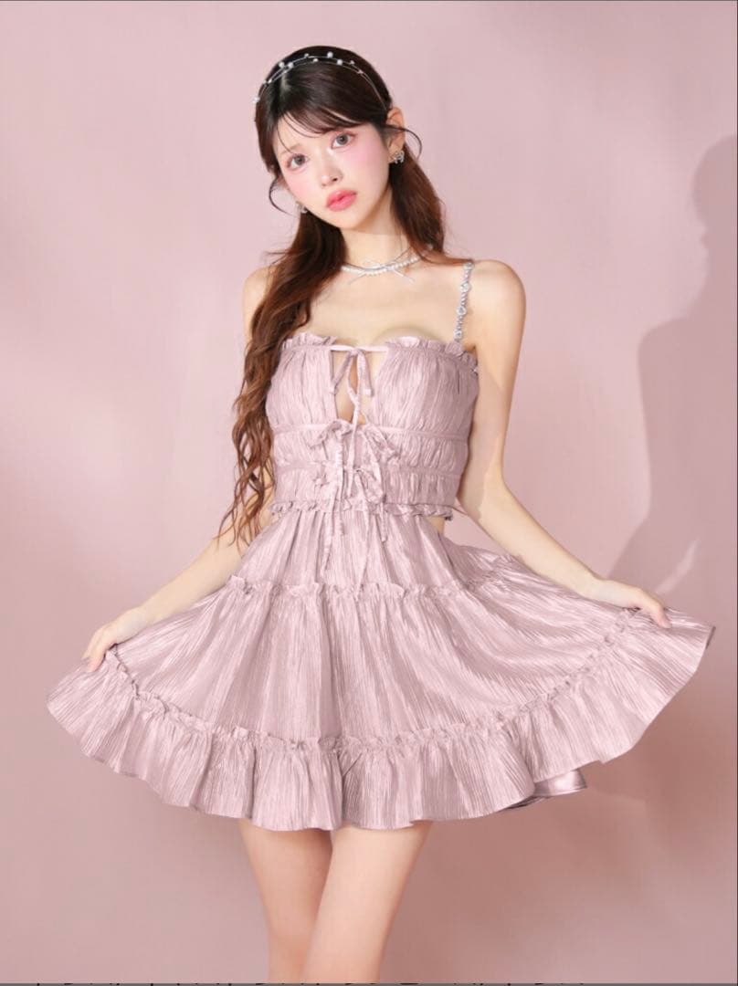 き*り様 【完売品】ROBE de FLEURS ローブドフルール ピンクドレス