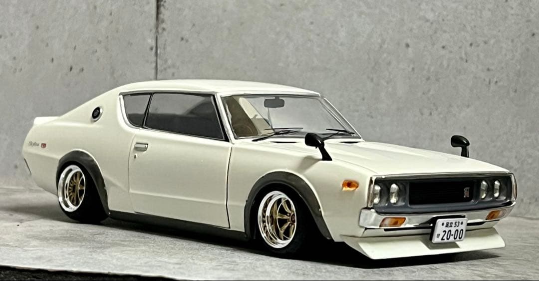 国産名車 1/24 スカイライン GT-R カスタム ガレージ ジオラマ 旧車
