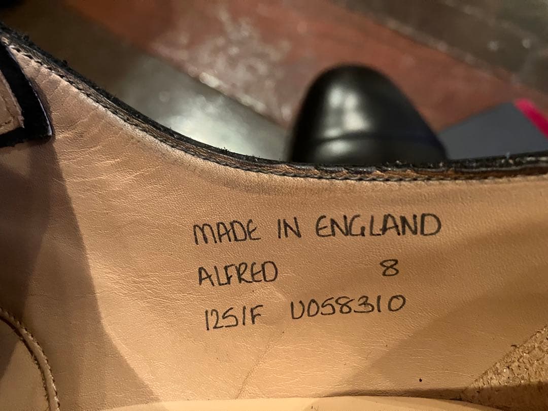 JOSEPH CHEANEY ALFREDジョセフチーニーブラックレザーシューズ