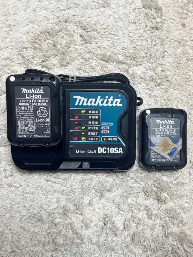 バッテリー2個】マキタ CL107FDサイクロンクリーナー、スタンド付き