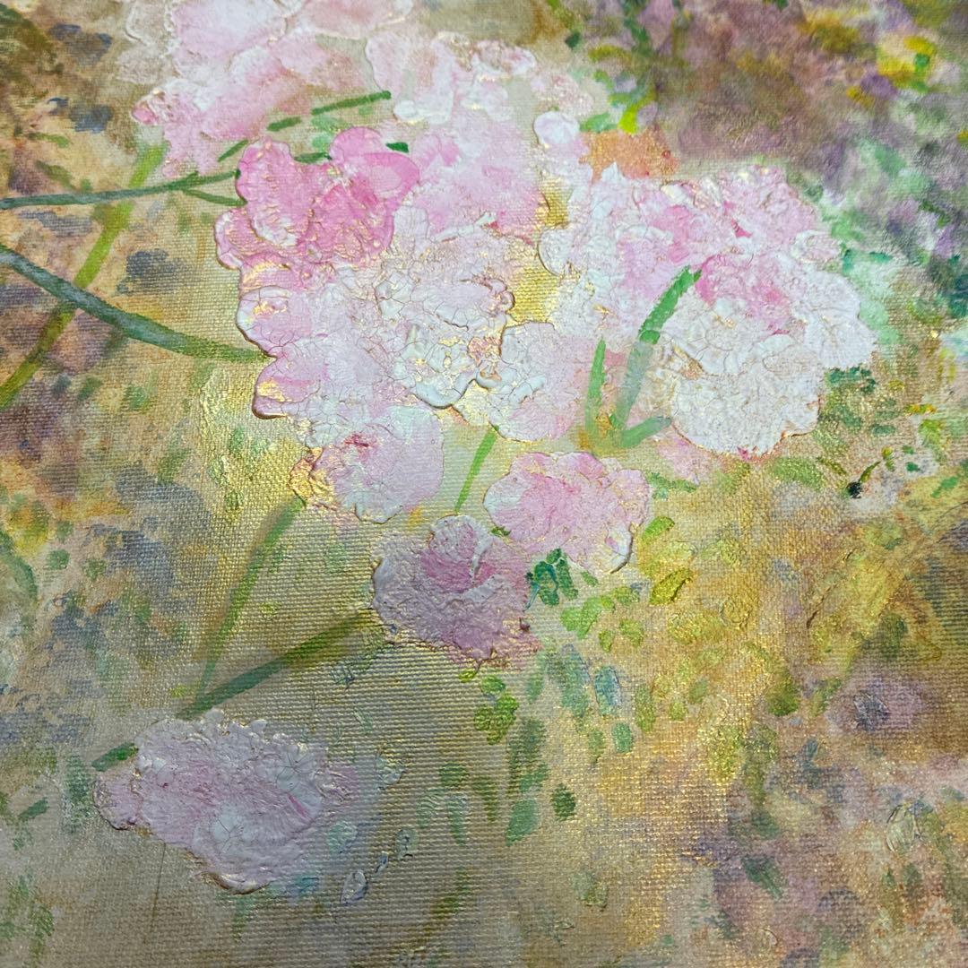 真昼のクイーン エリザベスローズ\花の油絵 キャンバスアート \真昼の