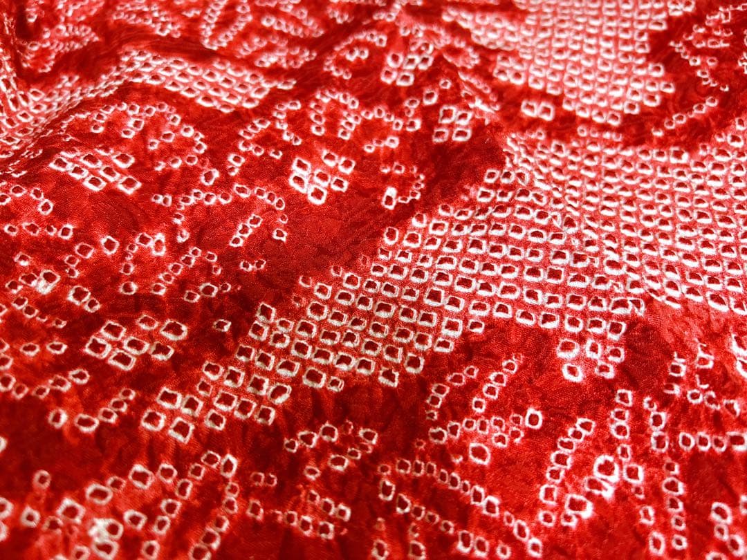 豪華逸品総絞り被布♡七五三　3歳　フルセット　女の子　赤　白　正絹