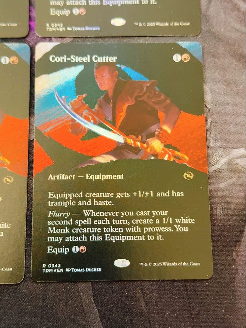 ショーケースfoil】コーリ鋼の短刀 英語 4枚セット