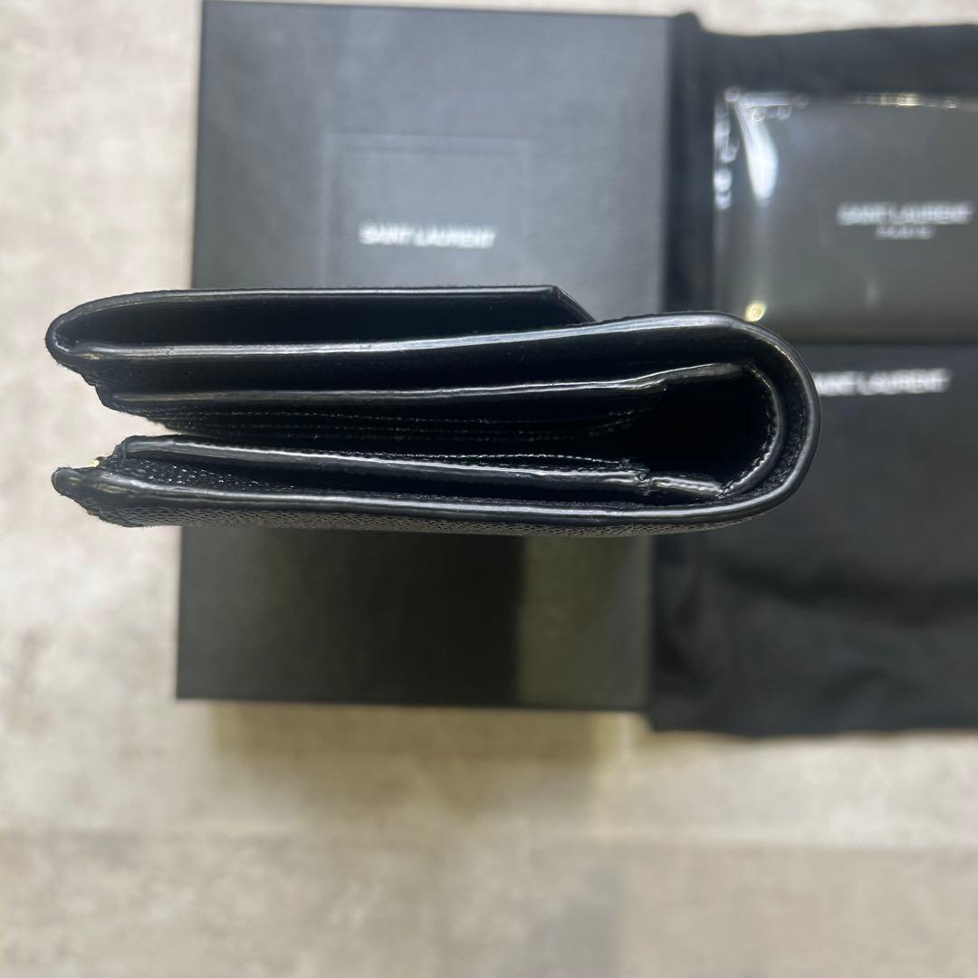 新品同様✨SAINT LAURENT ブラック 二つ折り財布