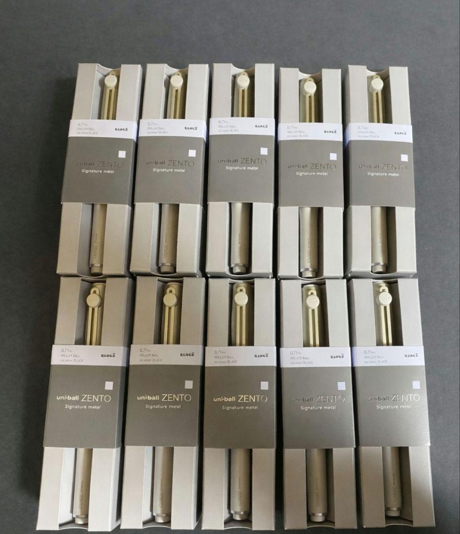 ユニボールゼント シグニチャーモデル ZENTO シャンパンゴールド 10本