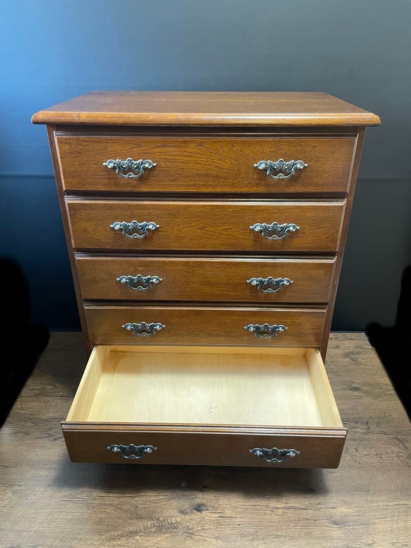 越後民芸 5段 民芸箪笥 整理箪笥 タンス 箪笥 たんす チェスト 引出し