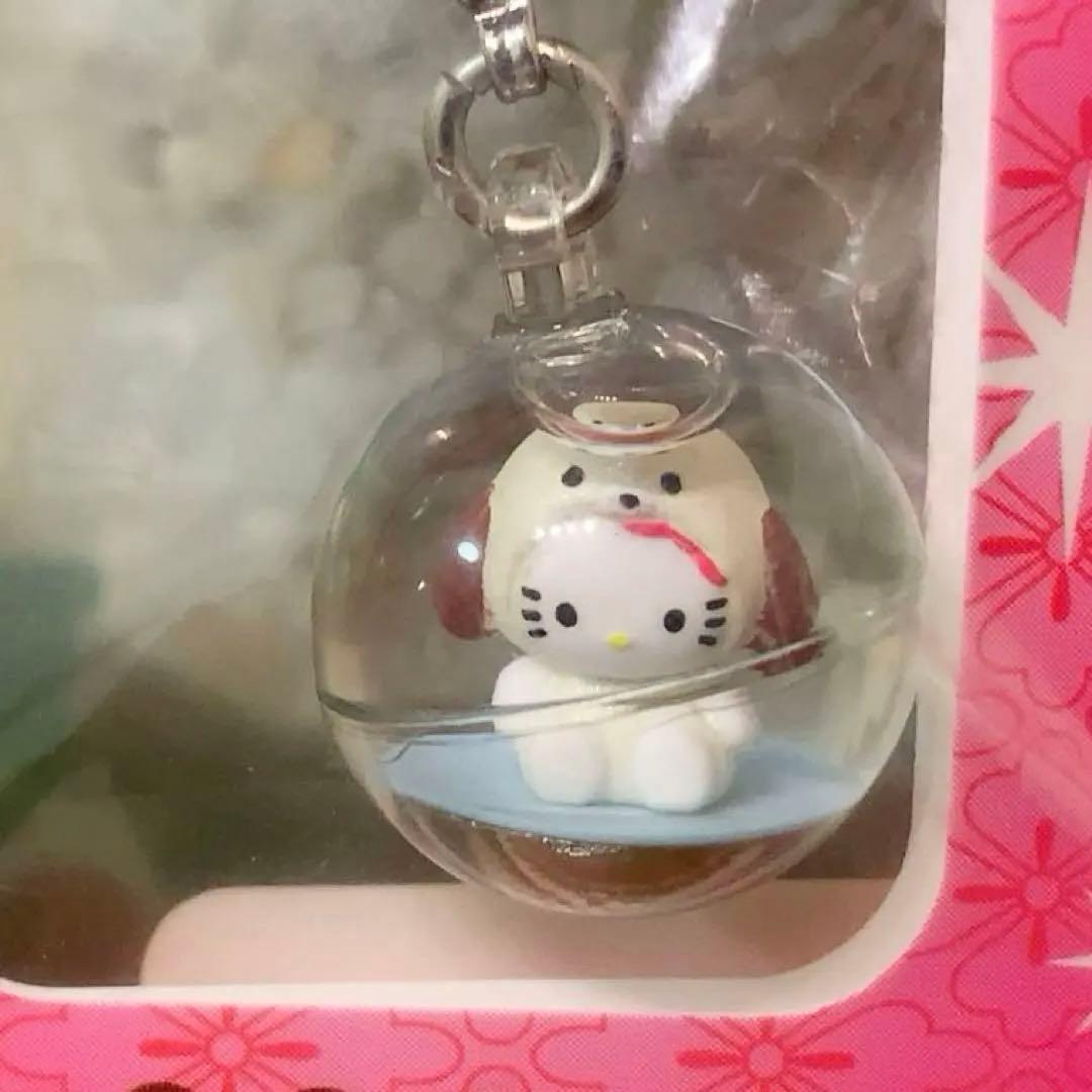 希少】ハローキティ 根付 十二支 戌 水入り丸玉 ファスナーマスコット