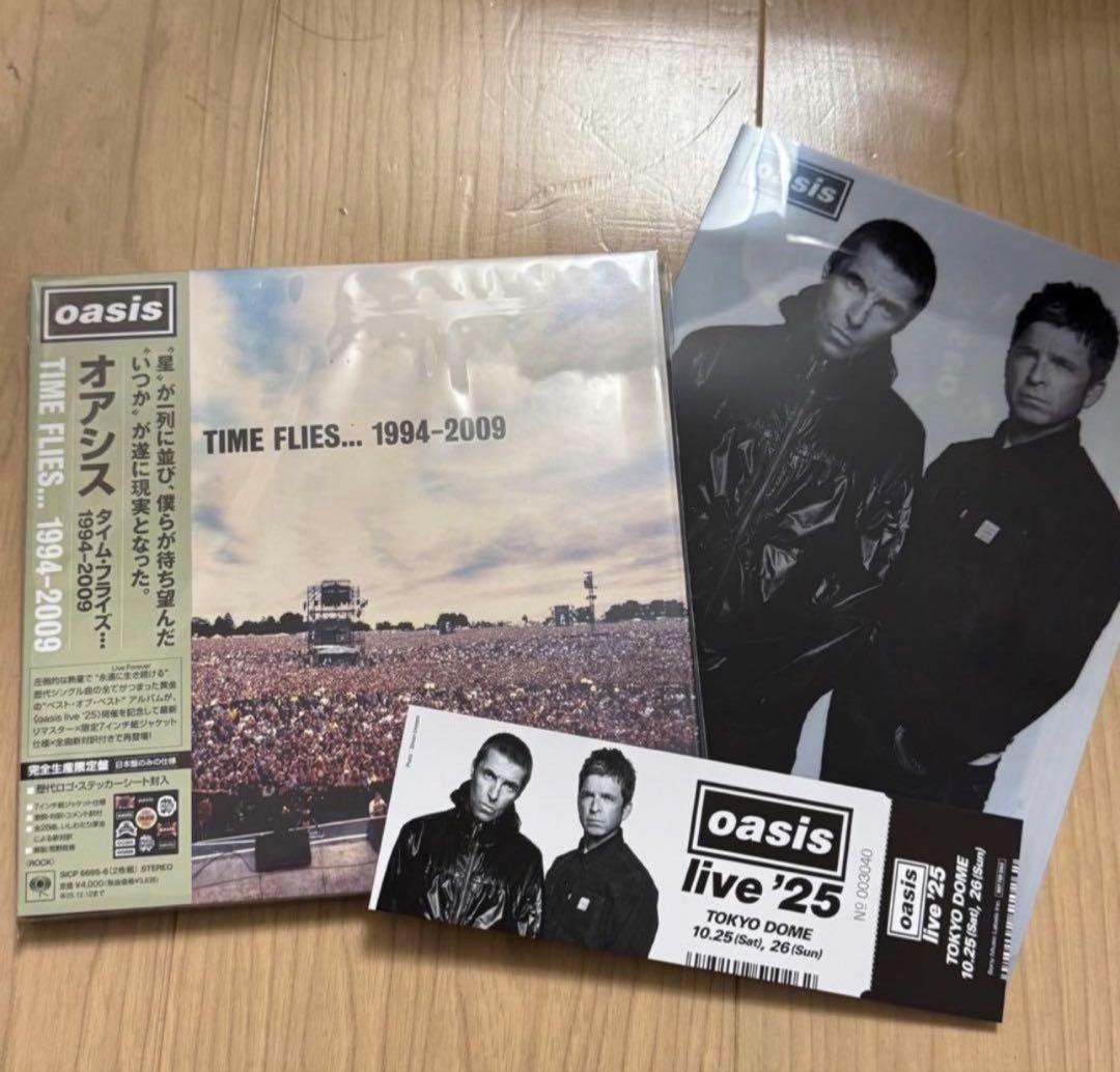 oasis メモリアルチケット クリアファイル CD 新品 特典 東京ドーム