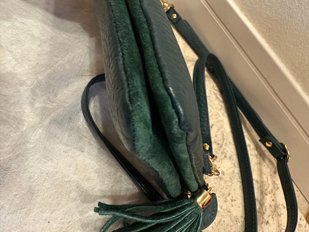 新品未使用　ATAO ボタニカルグリーン ショルダーバッグ