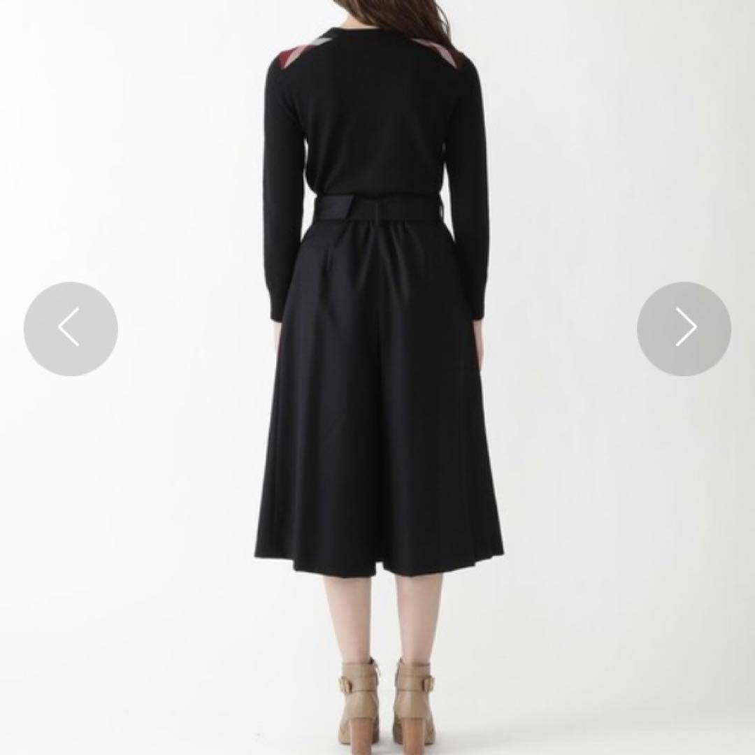 美品 ブルーレーベルクレストブリッジ ソフトサキソニーガウチョパンツ 38