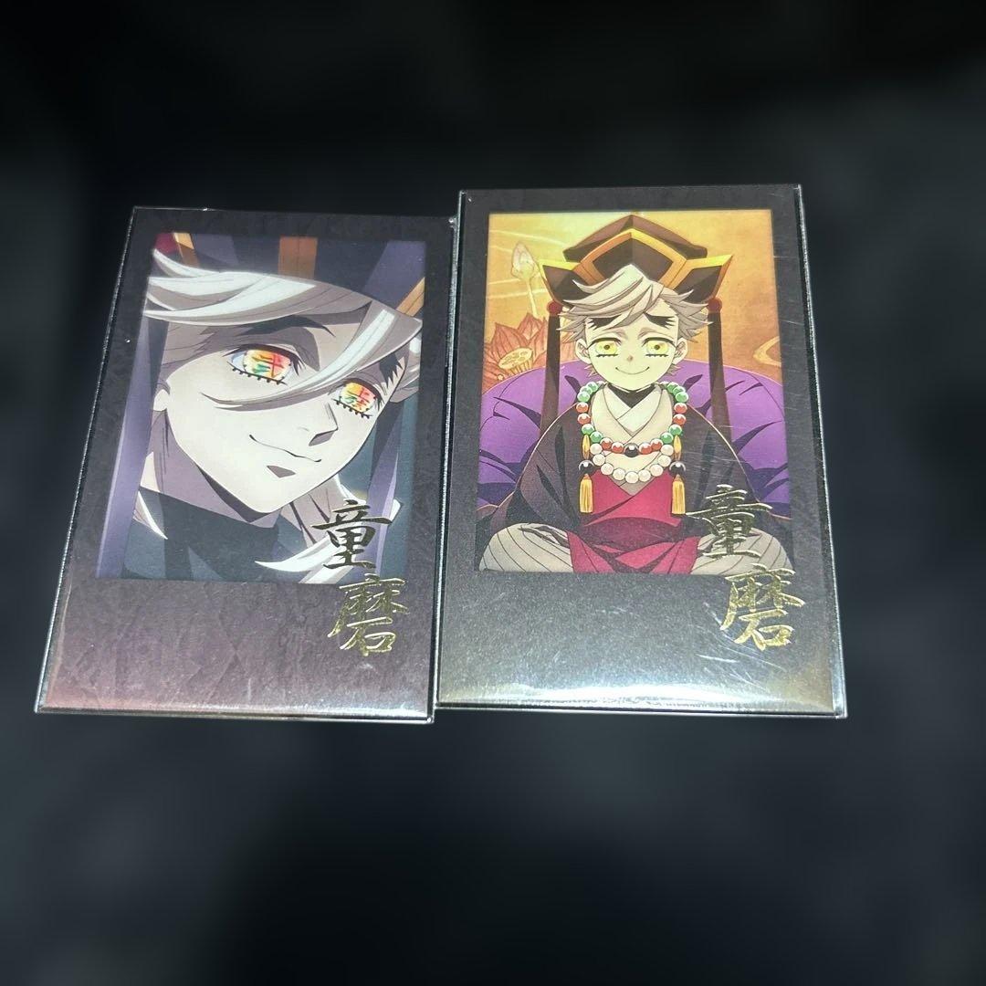 童磨 チェキ風ブロマイド 2点セット 鬼滅の刃 dining 鬼滅 ufotable