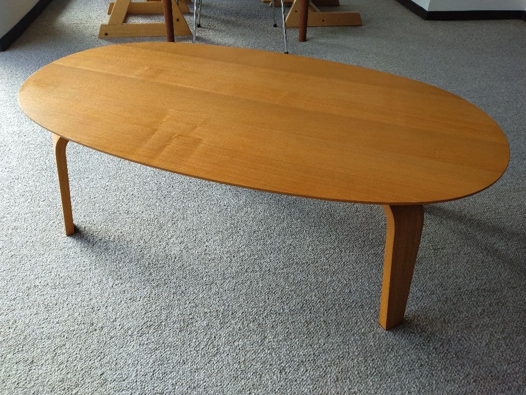 美品】MUJI無印良品 タモ材こたつ110cm布団セット/ローテーブル机/座卓