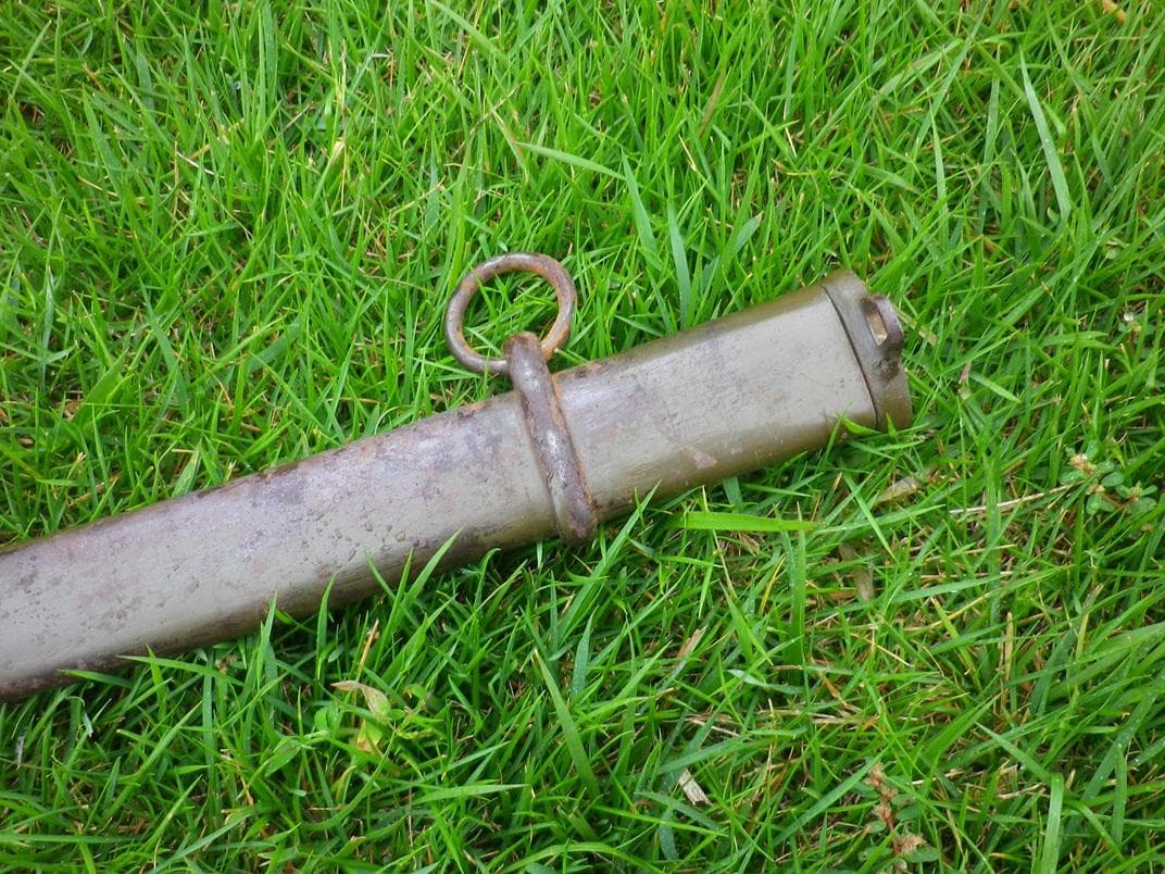 九五式軍刀の鞘　中期型（サイド駐爪タイプ）　当時物　状態良好