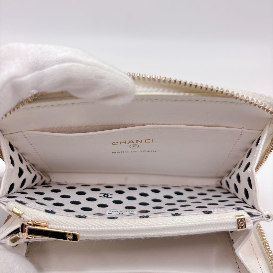 最安値 CHANEL シャネル マトラッセ COCOパール ジップパース