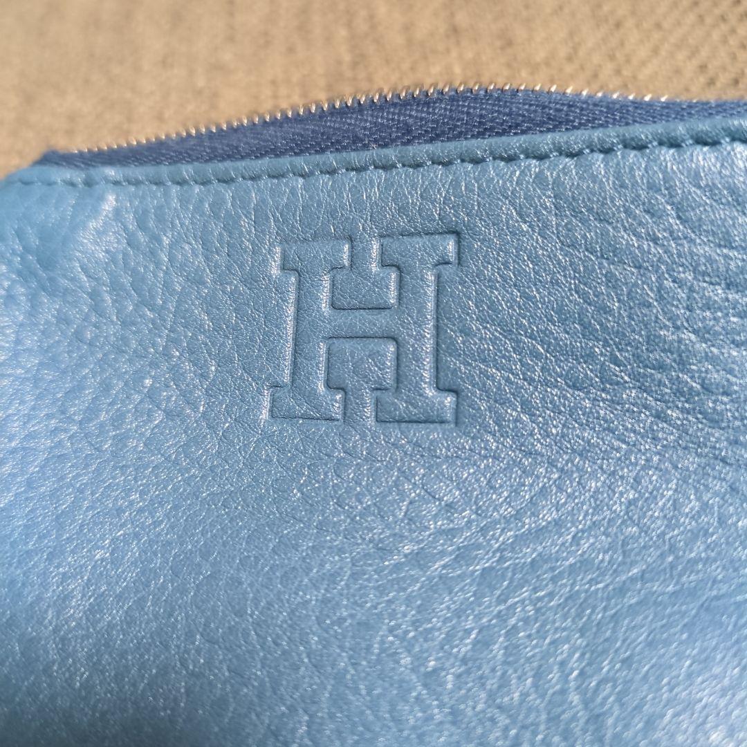 ヒロフ　レザー ケース・キーケース　青