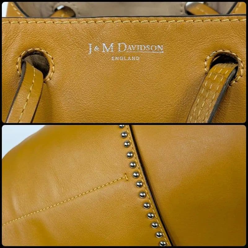 J&M DAVIDSON ミニ デイジー スタッズ ショルダーバッグ ブラウン