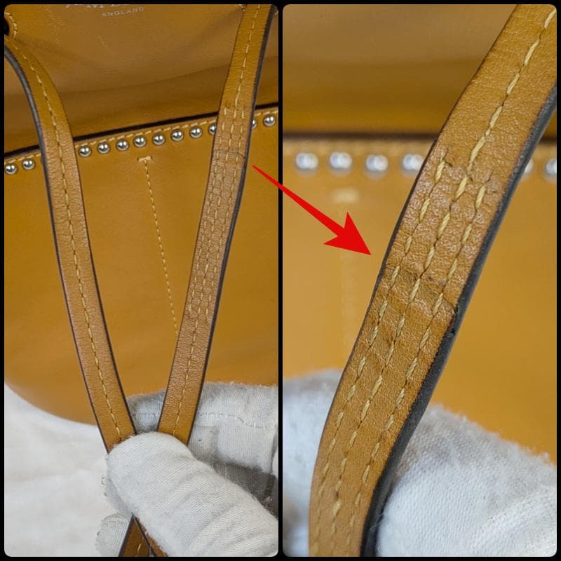 J&M DAVIDSON ミニ デイジー スタッズ ショルダーバッグ ブラウン