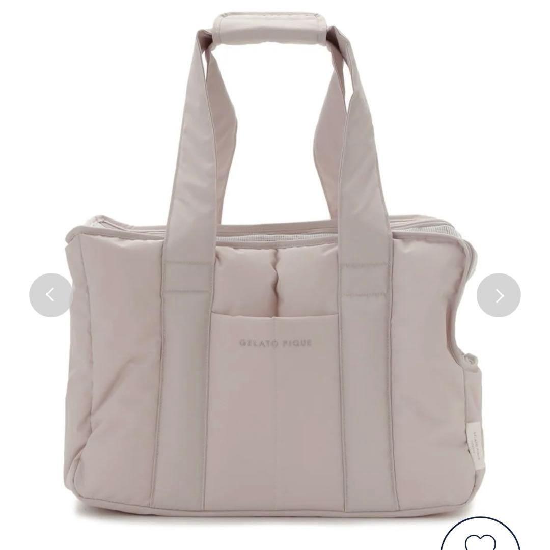 GELATO PIQUE CAT&DOG キルティング キャリー バッグ ピンク