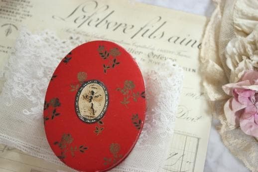 フランスアンティーク パウダーボックス ROGER&GALLET