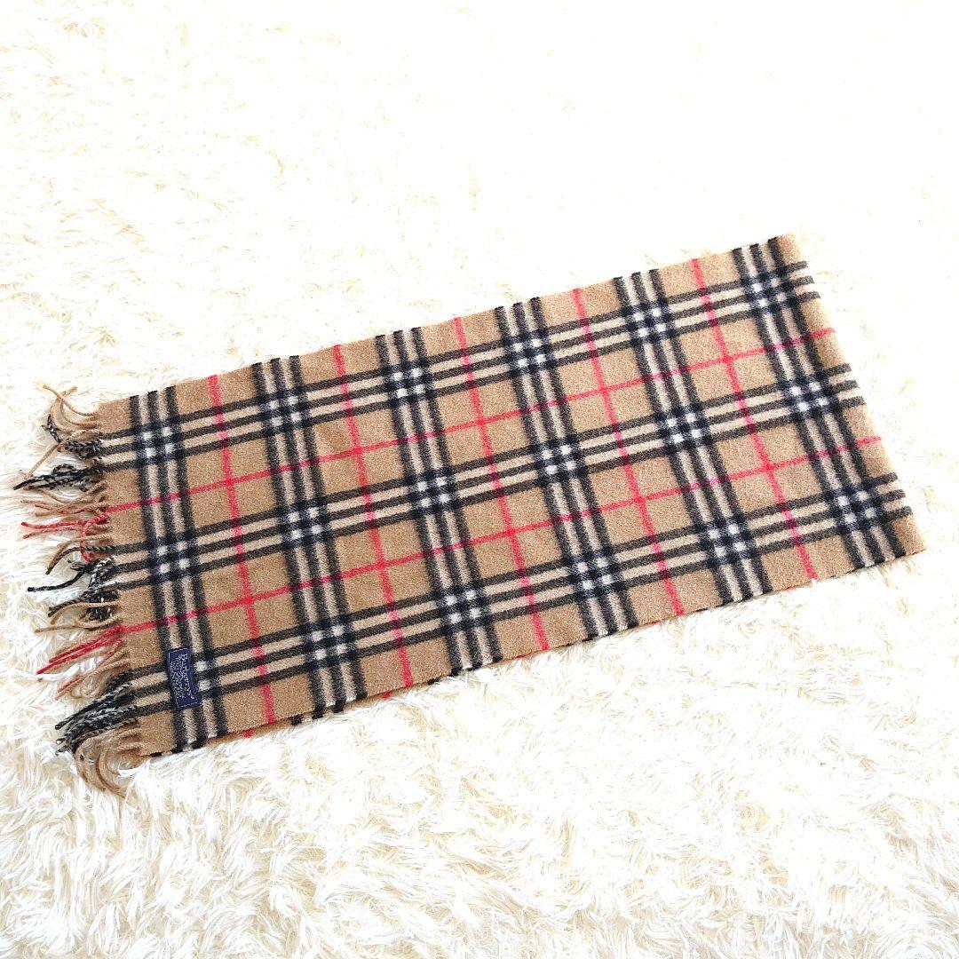 Burberry バーバリーズノバチェックマフラーカシミヤ100% 高級